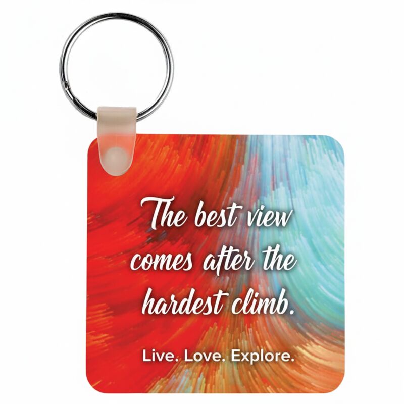 Square Aluminum Keychain Thumbnail