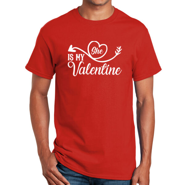 She is my Valentine - Adult Unisex T - Shirt Thumbnail
