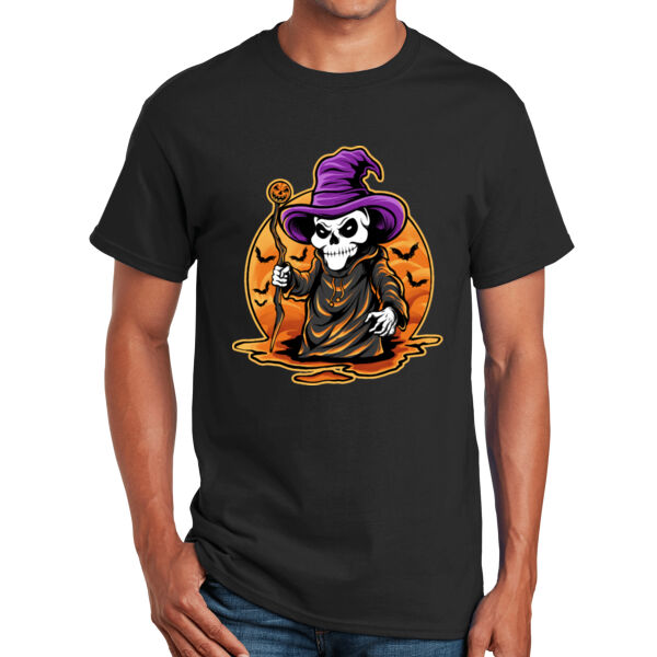 The Skully Wizard - Unisex Adult T - Shirt Thumbnail