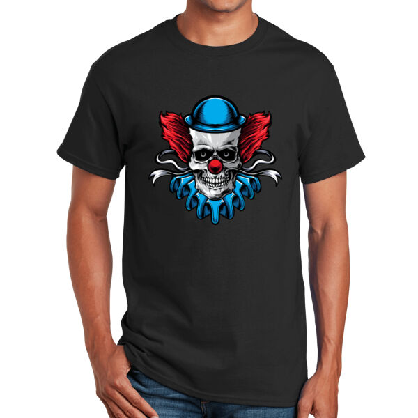 Scary Skull Clown - Unisex Adult T - Shirt Thumbnail