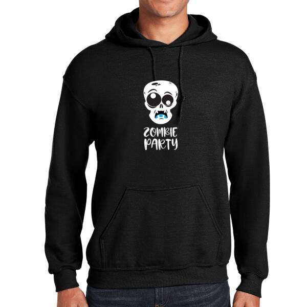 Zombie Skull Party - Unisex Adult Fleece Hooded Sweatshirt Thumbnail