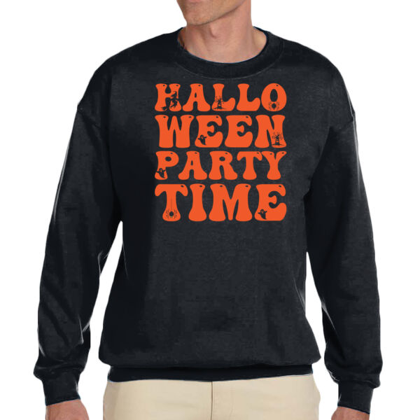 Halloween Party Time - Unisex Adult Fleece Crew Sweatshirt Thumbnail