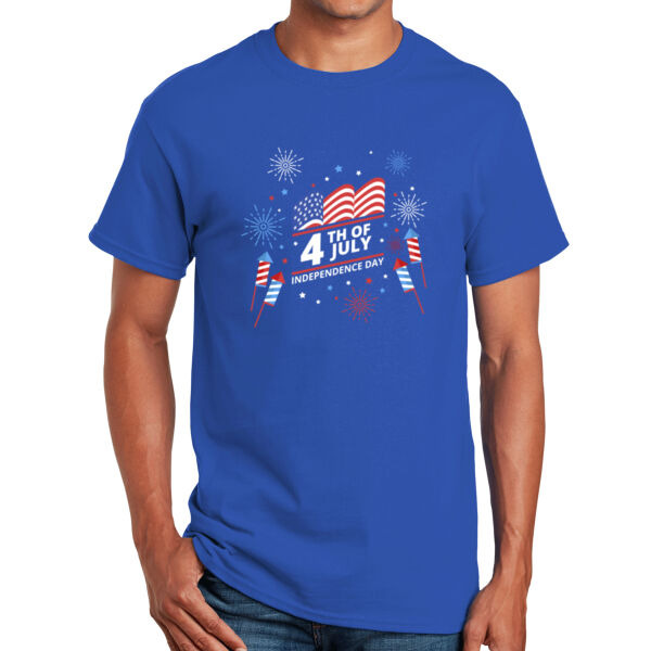Fireworks Independence Day Unisex Adult T -Shirt Thumbnail