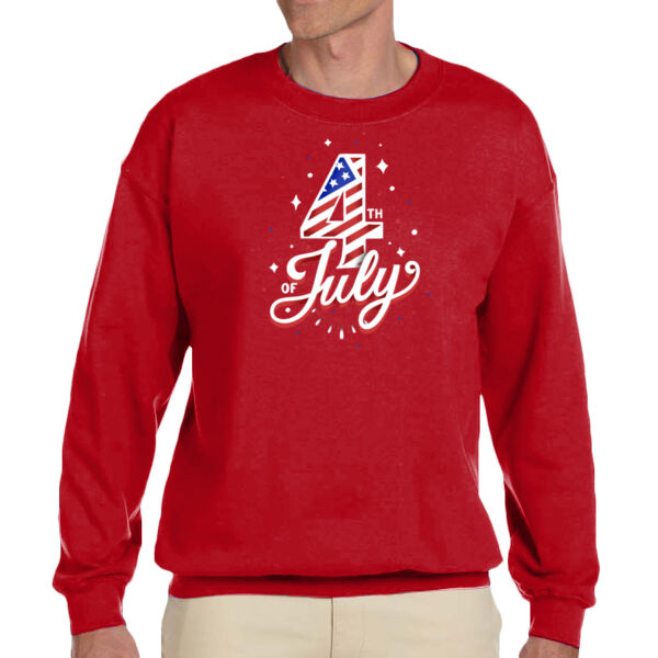 4th of July - Unisex Adult Fleece Crew Sweatshirt Thumbnail
