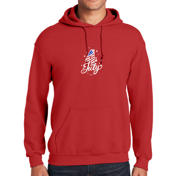4th of July - Unisex Adult Fleece Hooded Sweatshirt Thumbnail