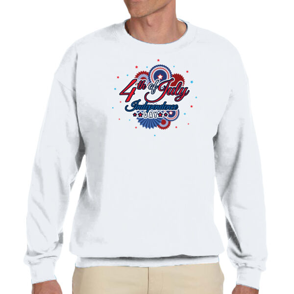 4th of July Independence Day - Unisex Adult Fleece Crew Sweatshirt Thumbnail