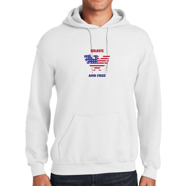 Brave and Free - Unisex Adult Fleece Hooded Sweatshirt Thumbnail