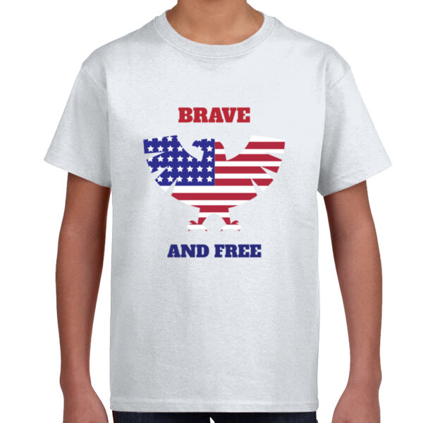 Brave and Free Youth T - Shirt Thumbnail