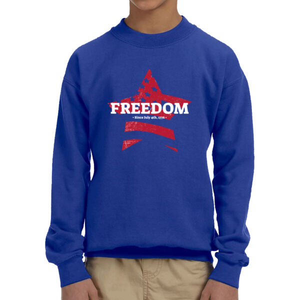 Freedom - Youth Fleece Crew Sweatshirt Thumbnail