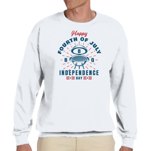 Happy Independence Day - Unisex Adult Fleece Crew Sweatshirt Thumbnail