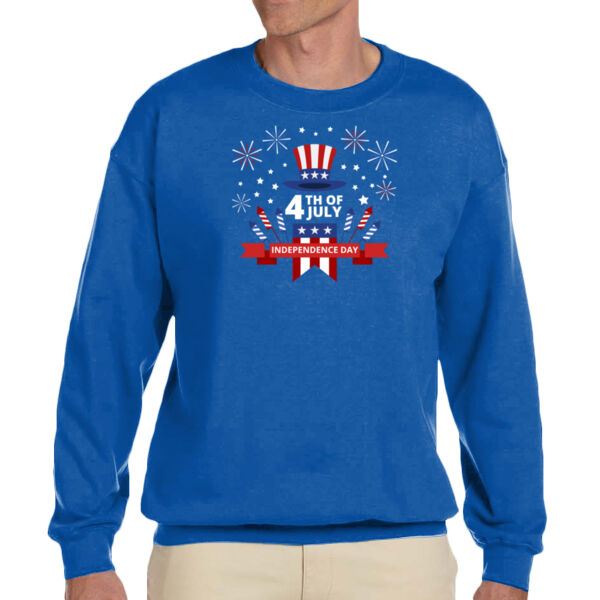 Independence Day Magician Unisex Adult Fleece Crew Sweatshirt Thumbnail