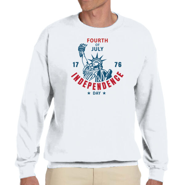 Statue of Liberty Independence - Unisex Adult Fleece Crew Sweatshirt Thumbnail