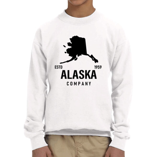 Alaska - Unisex Youth Fleece Crew Sweatshirt Thumbnail