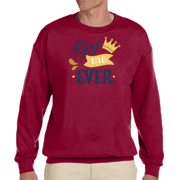 Best Dad Ever - Unisex Adult Fleece Crew Sweatshirt Thumbnail