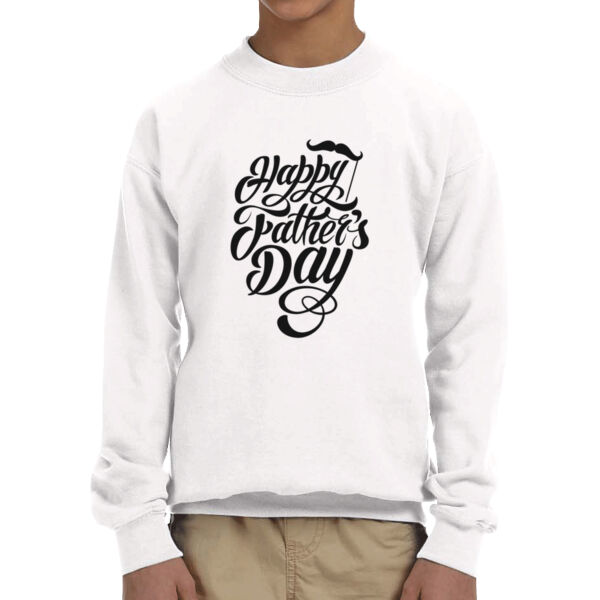 Fatherhood Reigns - Youth Fleece Crew Sweatshirt Thumbnail