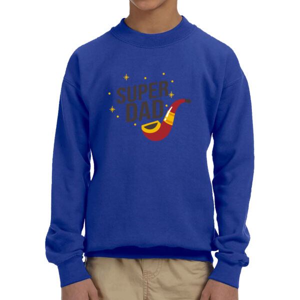 Star & Smoke - Youth Fleece Crew Sweatshirt Thumbnail