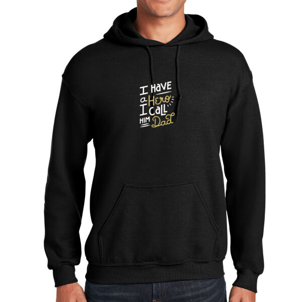 Hero Dad - Unisex Adult Fleece Hooded Sweatshirt Thumbnail