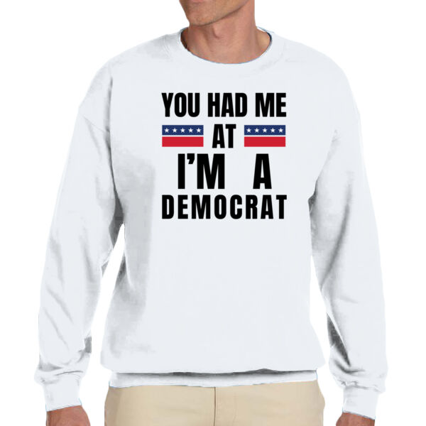 I'm A Democrat- Unisex Adult Fleece Crew Sweatshirt Thumbnail