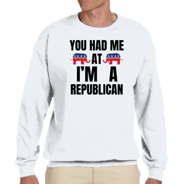 I'm A Republican - Unisex Adult Fleece Crew Sweatshirt Thumbnail