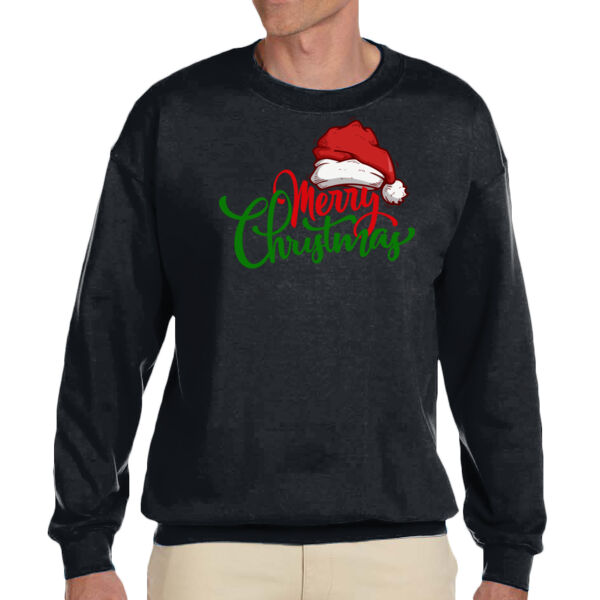 Merry Christmas - Unisex Adult Fleece Crew Sweatshirt Thumbnail