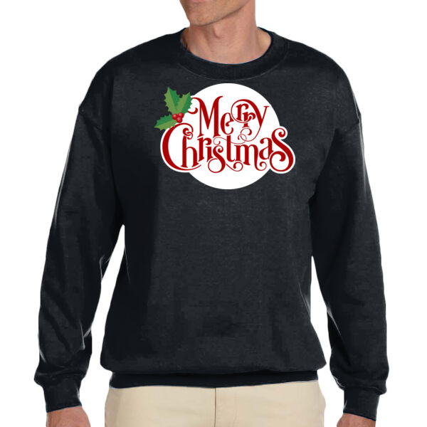 Merry Christmas - Unisex Adult Fleece Crew Sweatshirt Thumbnail
