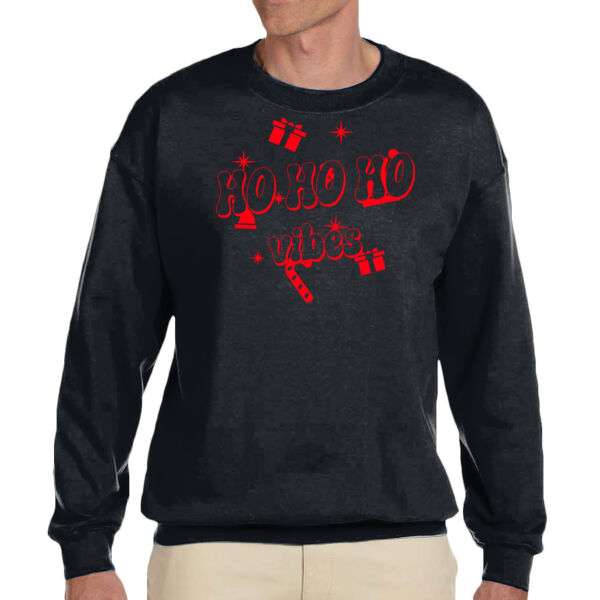 Ho Ho Ho Vibes - Unisex Adult Fleece Crew Sweatshirt Thumbnail