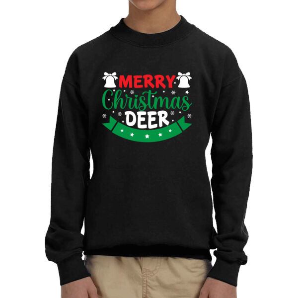 Santa Clause Coming - Youth Fleece Crew Sweatshirt Thumbnail