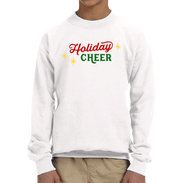 Holiday Cheer - Youth Fleece Crew Sweatshirt Thumbnail