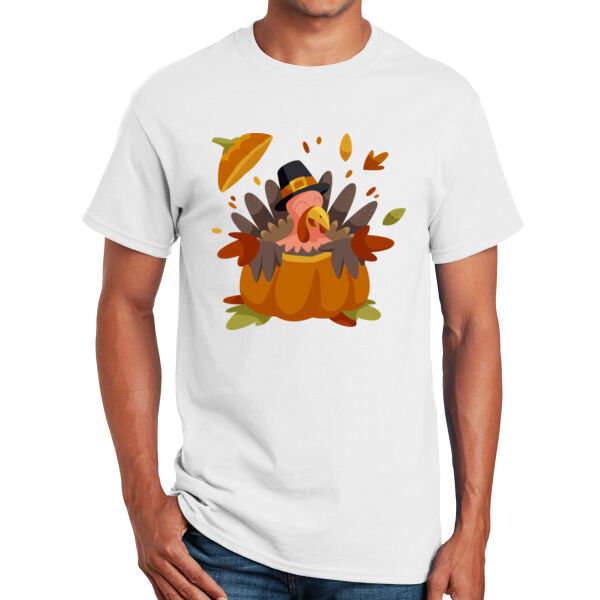 Pumpkin Turkey - Unisex Adult T - Shirt Thumbnail