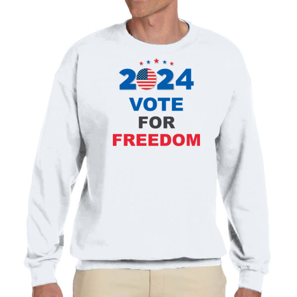 2024 Vote for Freedom - Unisex Adult Fleece Crew Sweatshirt Thumbnail