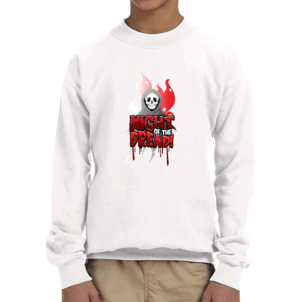 Night of the Dread! - Youth Fleece Crew Sweatshirt Thumbnail