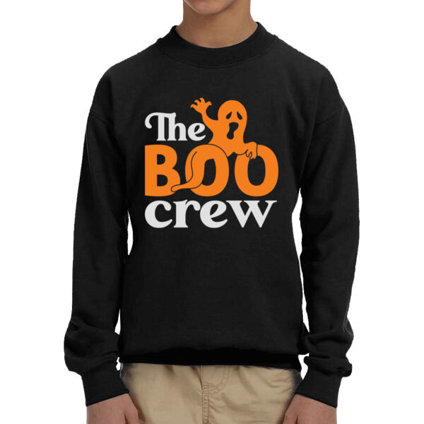 The BOO Crew - Youth Fleece Crew Sweatshirt Thumbnail
