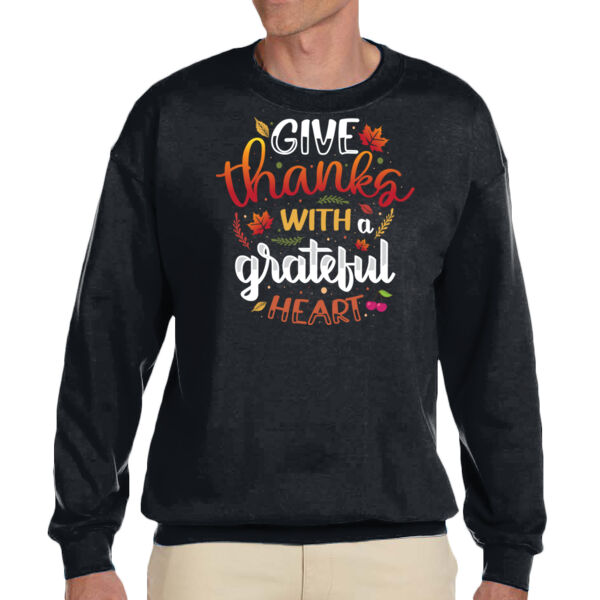 Grateful Heart - Unisex Adult Fleece Crew Sweatshirt Thumbnail