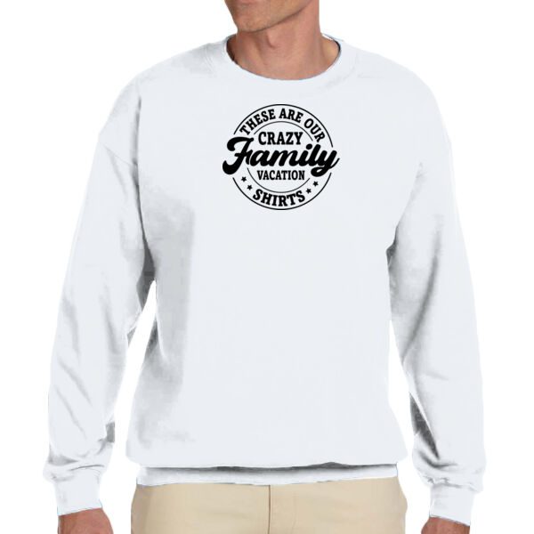 Crazy Family Vacation - Unisex Adult Fleece Crew Sweatshirt Thumbnail
