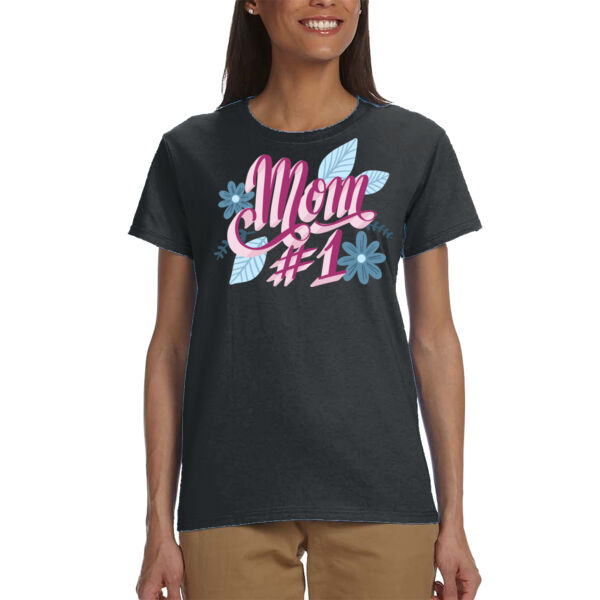Mom #1 - Adult T - Shirt Thumbnail