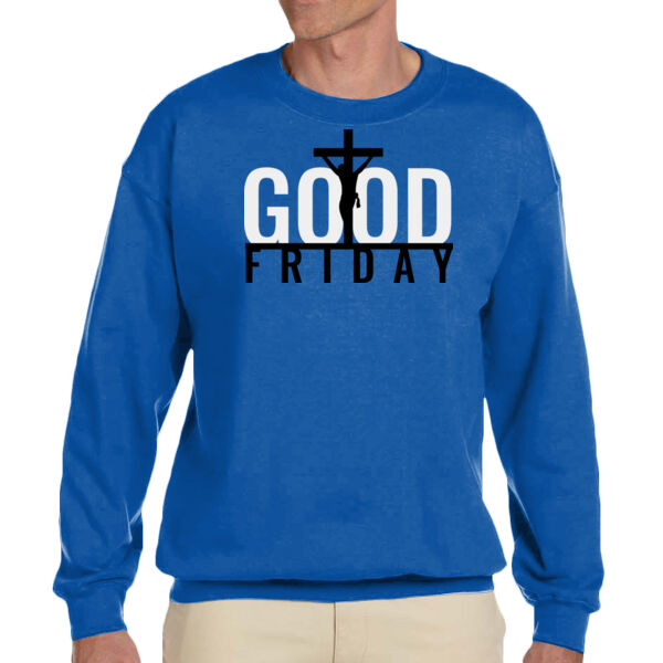 Good Friday - Unisex Adult Fleece Crew Sweatshirt Thumbnail