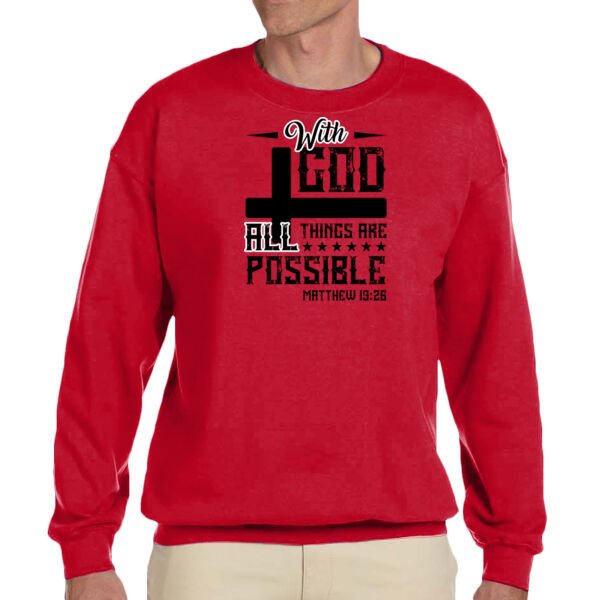 All Things are Possible - Unisex Adult Fleece Crew Sweatshirt Thumbnail