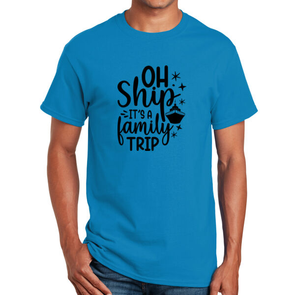 Oh Ship its a Family Trip - Adult Unisex T - Shirt Thumbnail