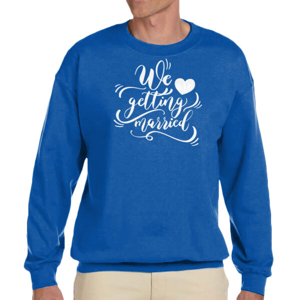 We are getting Married - Unisex Adult Fleece Crew Sweatshirt Thumbnail