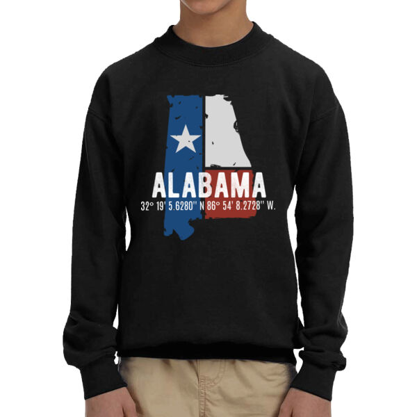 Alabama - Youth Fleece Crew Sweatshirt Thumbnail