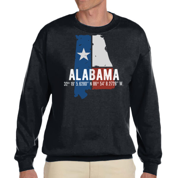 Alabama - Unisex Adult Fleece Crew Sweatshirt Thumbnail
