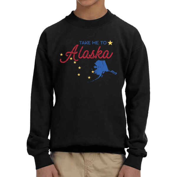 Alaska - Youth Fleece Crew Sweatshirt Thumbnail