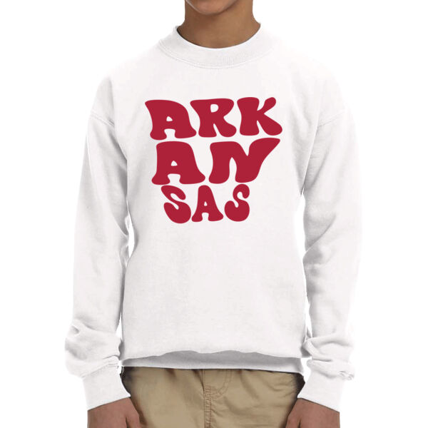 Arkansas - Youth Fleece Crew Sweatshirt Thumbnail