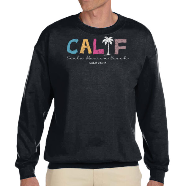 California - Unisex Adult Fleece Crew Sweatshirt Thumbnail