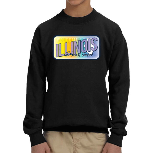 Illinois - Youth Fleece Crew Sweatshirt Thumbnail