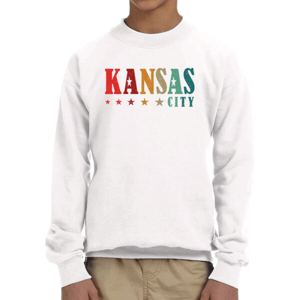 Kansas - Youth Fleece Crew Sweatshirt Thumbnail