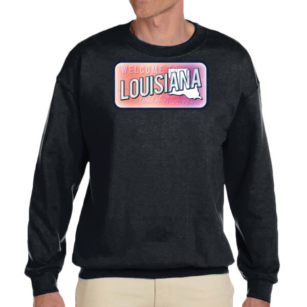 Louisiana - Unisex Adult Fleece Crew Sweatshirt Thumbnail