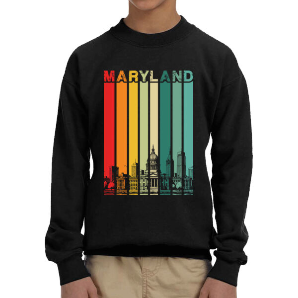 Maryland - Youth Fleece Crew Sweatshirt Thumbnail