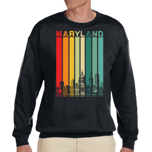 Maryland - Unisex Adult Fleece Crew Sweatshirt Thumbnail