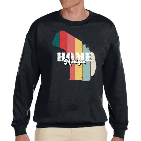 Michigan - Unisex Adult Fleece Crew Sweatshirt Thumbnail
